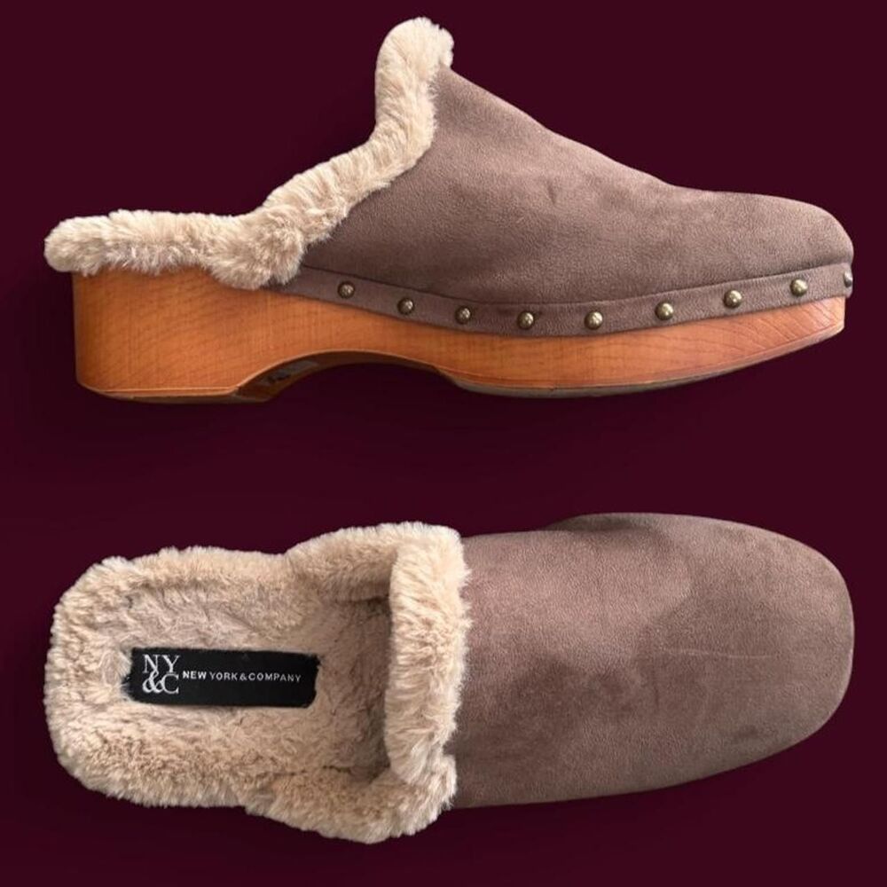 New-york-company Women's Brown and Grey Clogs